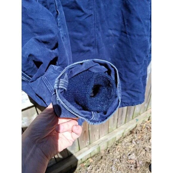 Carhartt Men's Blue Jacket Coat Classic Vintage - Picture 5 of 9